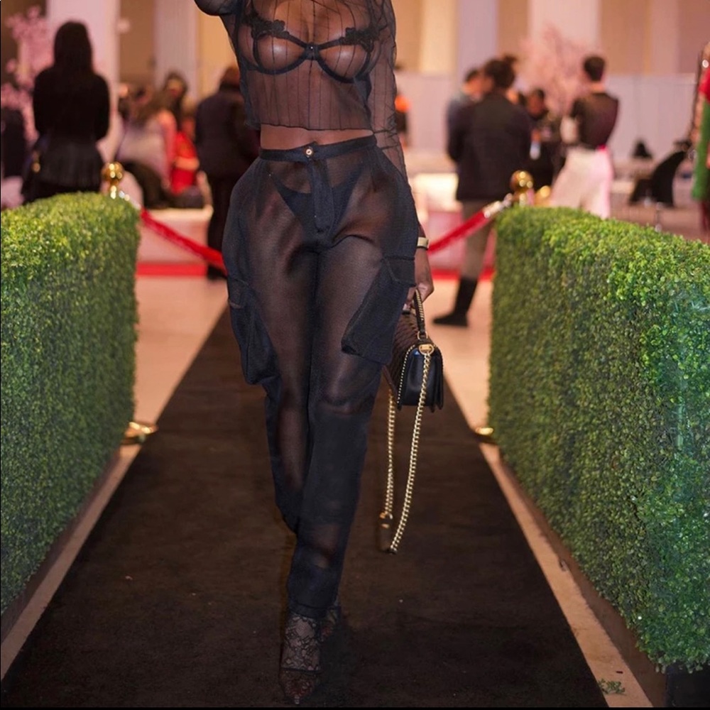 Mesh Blaque trousers
